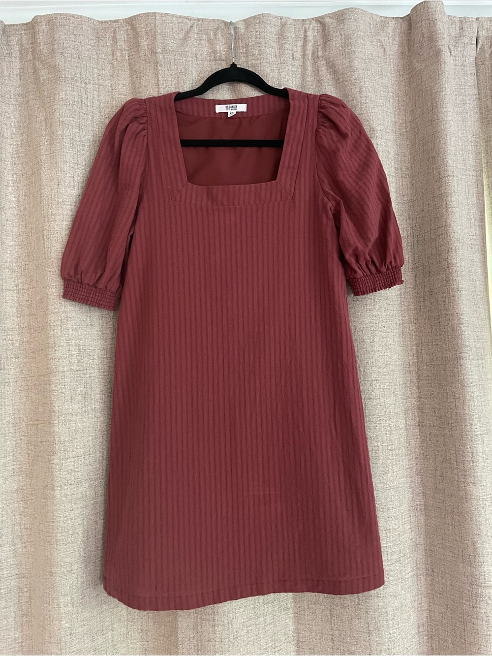 Square Neck Puff Sleeve Dress